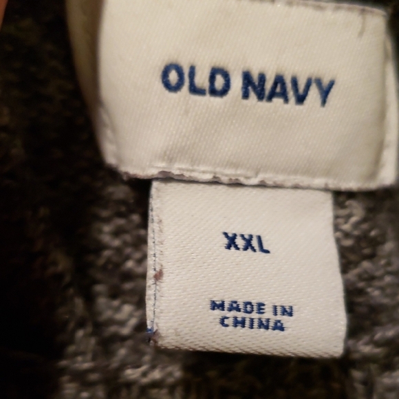 Old Navy Gray Crew Neck Sweater Cozy Oversized - Picture 3 of 3